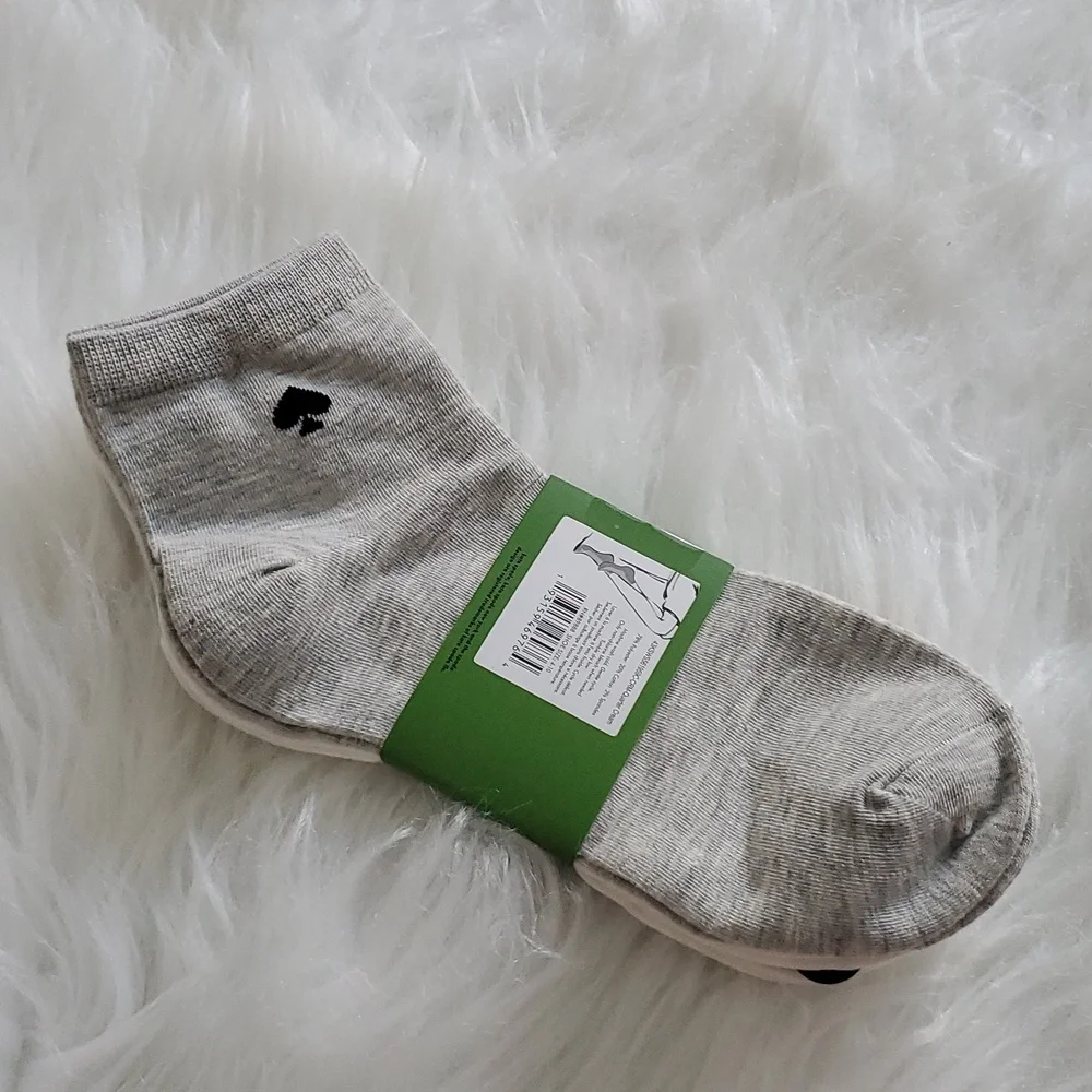 Kate Spade Quarter Socks Set Of 3 NWT Size 4-10